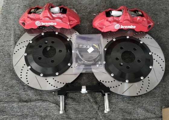 Audi A4B9 R19 Brembo GT6에 적합한 380MM 디스크가 있는 빨간 자동차 브레이크 캘리퍼스 키트