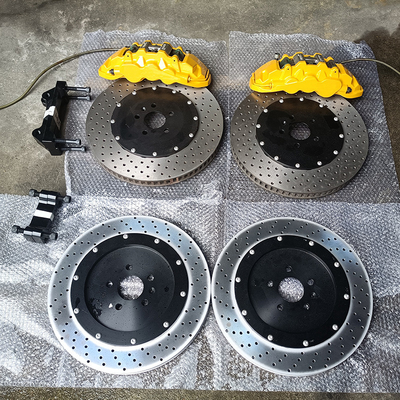 노란 색칠한 색 BMW 740Li 객차 제동기는 380MM 큰 회전자를 켈리퍼스