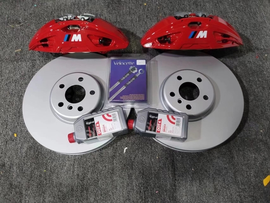 BMW X3 MP 4Pot 브레이크 캘리퍼스 키트에 적합 빨간색 374MM 디스크 교체 패드