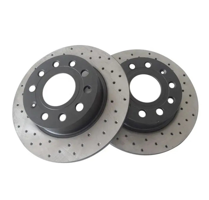OE 95535140251 티타늄 합금 자동차 브레이크 디스크 크기 350*34MM 반금속 먼지 없는